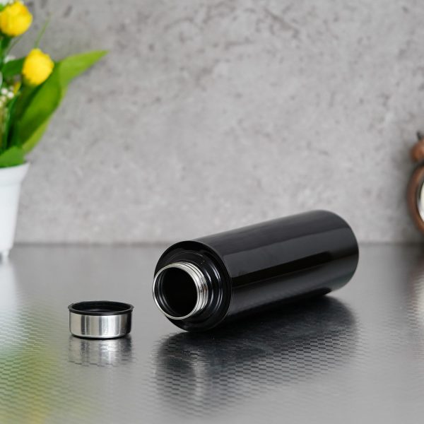 Personalised Steel Water Bottle Black